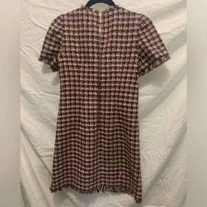 Lined tweed plaid shift dress by Kate spade